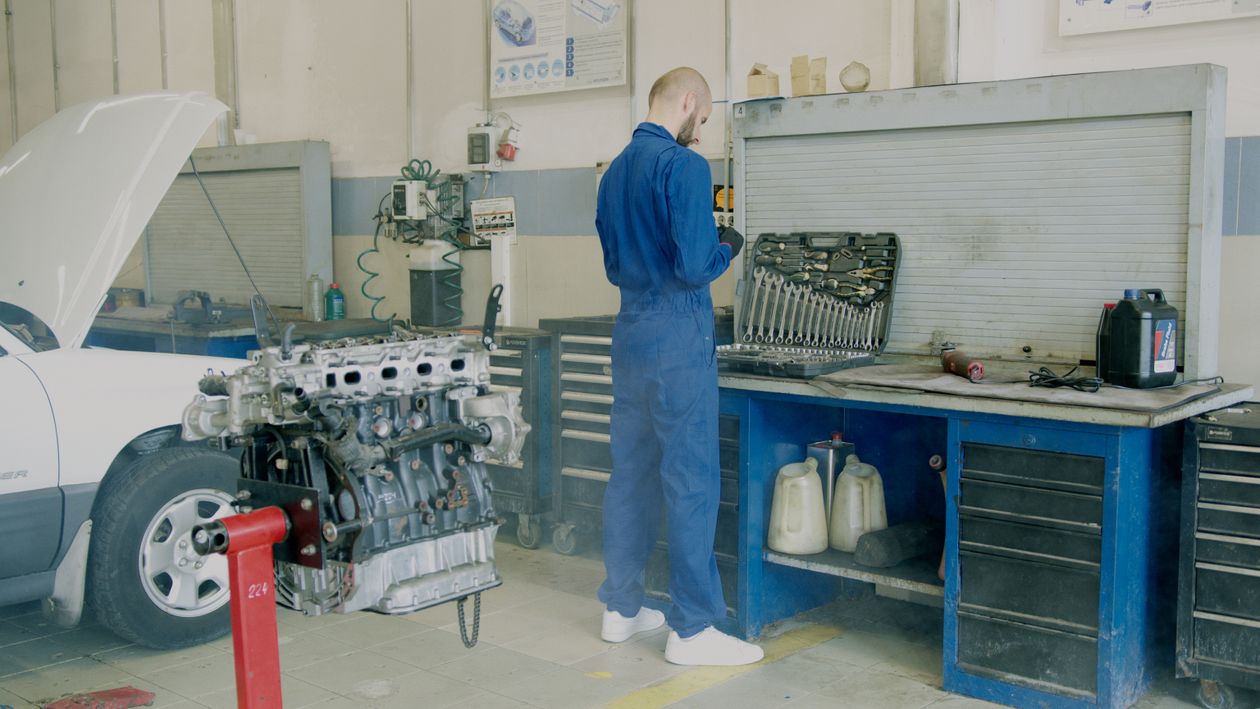 Mechanic at work